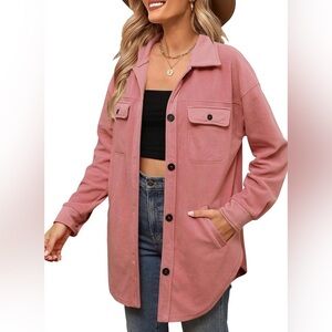 46. Amazon Mauve Shacket Oversized